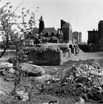 Main Street Bridge Demolition 1955